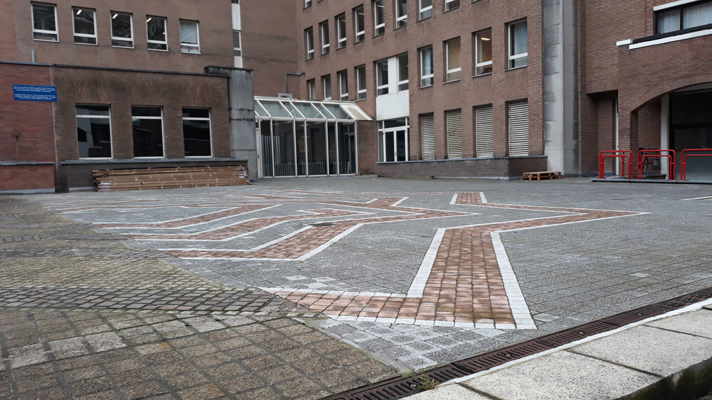 Rénovation esplanade (étanchéité et revêtement) Trône 98 (Cofinimmo – Bruxelles)
