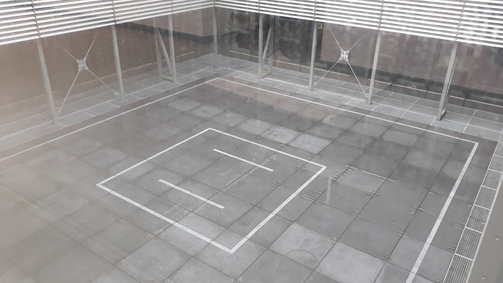 Aménagement patio hôpital dans le cadre d’une installation artistique (AZ Delta – Roulers)