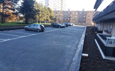 Totaalrenovatie parkeerdak Residentie Leiebos (Merksem)