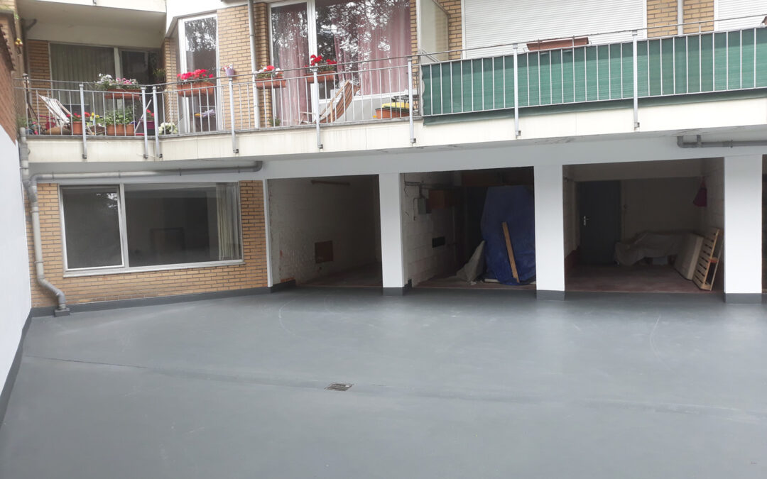 Renovatie parkeerdak Residentie Nerviens (Regimo-Syndim – Brussel)
