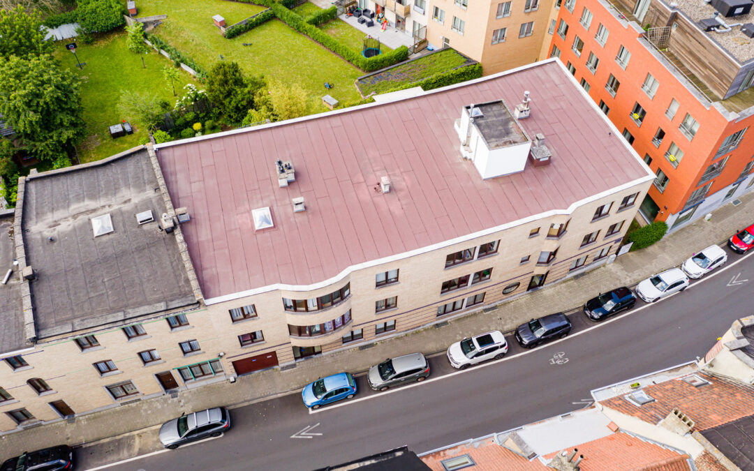 Renovatie plat dak voor appartementsgebouw VME Wauters (Schaarbeek)