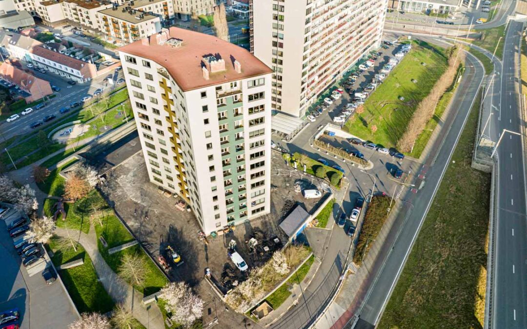 Derde Construct rénove le toiture-parking de 2400 m² de la Résidence Letha à Ledeberg/Gand