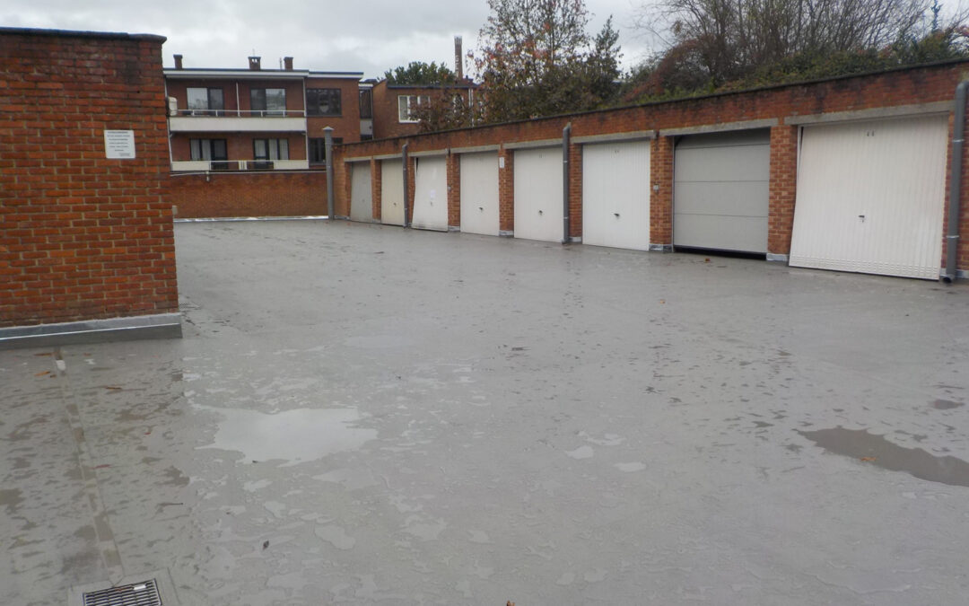 Rénovation toiture-parking pour ACP Deken De Winterstraat 8 (Berchem/Anvers)